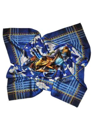 Дизайнерський шовковий платок "замки единбурга"