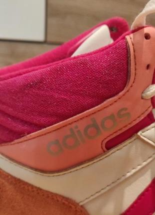 Высокие кеды adidas розовые 38 37 размер2 фото