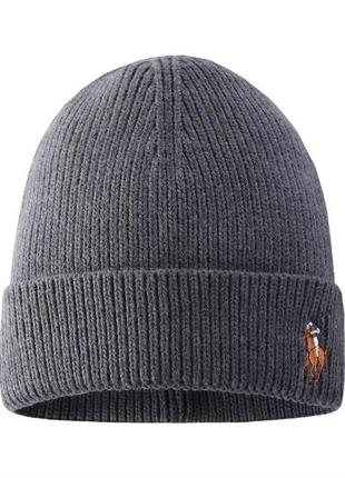 Доставка 1 день - polo ralph lauren шапка женская мужская жіноча чоловіча новая