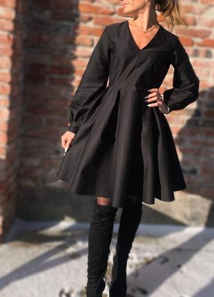 Шикарное чёрное платье2 фото