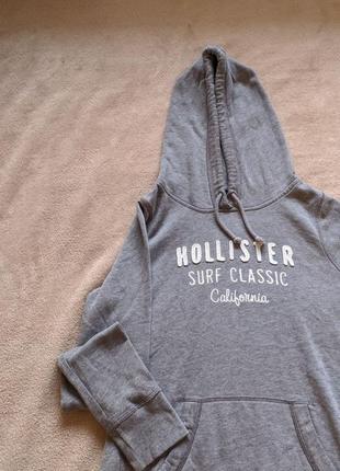 Класичне сіре худі популярного бренду hollister