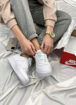 Кроссовки nike air force 1 shadow white