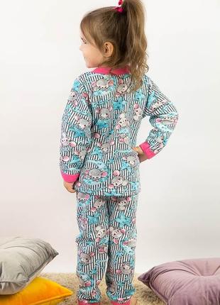 Пижама детская пижамка теплая с начесом хлопок2 фото
