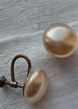 Винтажные клипсы на винтах