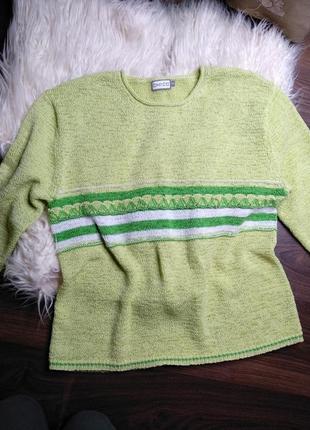 Яркий джемпер/свитер (хорошая растяжка)4 фото