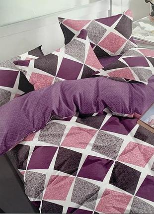 Якісна сатинова постільна білизна {полуторна, двоспальна, євро}