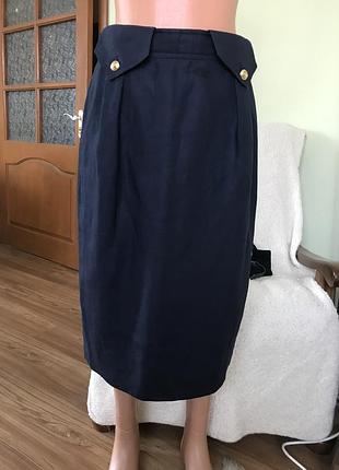 Лляна спідниця на олівець від відомого бренду valentino - оригінал.