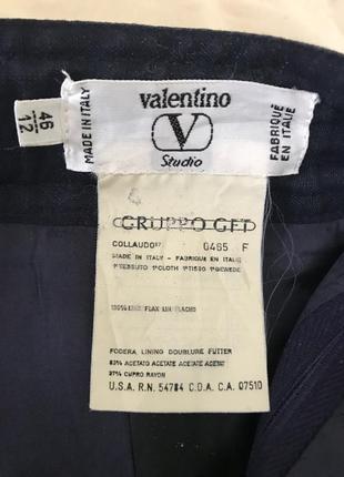 Льняная юбка на карандаш от известного бренда valentino- оригинал.5 фото