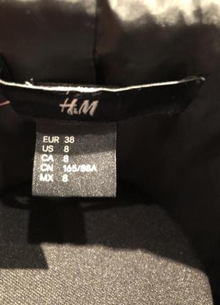 Пальто "h&m" (швеция) двубортное драповое короткое черное.9 фото