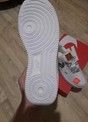 Кроссовки nike air force 1 low just do it pack white2 фото