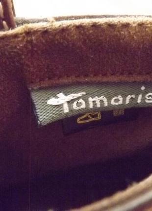 Ботинки деми на шнурках tamaris эко кожа 25 стелька7 фото