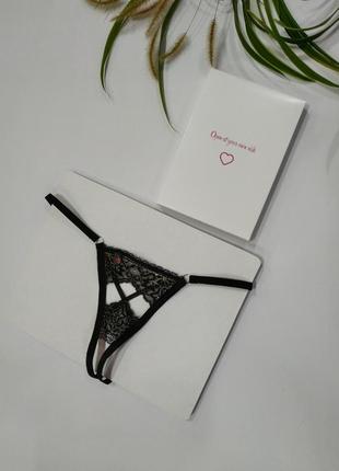 Сексуальні трусики л/хл obsessive meshlove  з мережива чорного обсессів