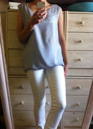 Сіро-блакитна блуза з віскози 10-12-14 від island