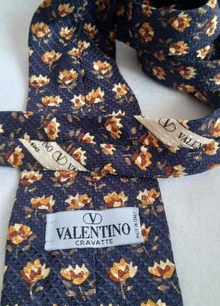 Винтажный галстук valentino cravatte  италия9 фото