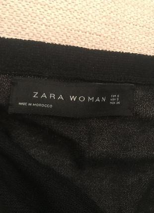 Черная туника накидка кофта zara5 фото