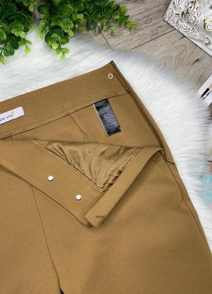 Плотные брюки стильного фасона цвета camel5 фото