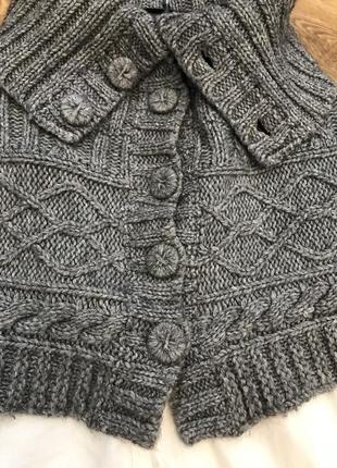 Пончо,накидка трикотажная,свитер