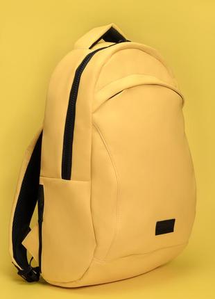 Яркий желтый женский рюкзак для путешествий/спортзала тренд 2021 c отделением для ноутбука4 фото