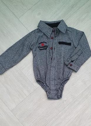 Боди рубашка