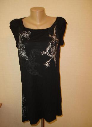 Футболка, туника new look, р 14, 100% вискоза