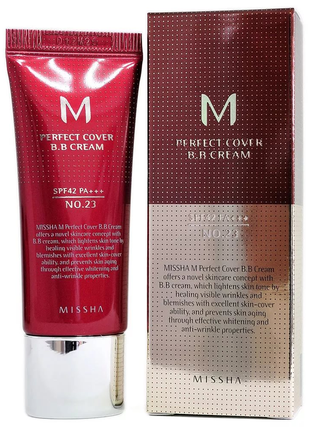 Бб крем missha perfect cover bb cream spf 42 / pa+++