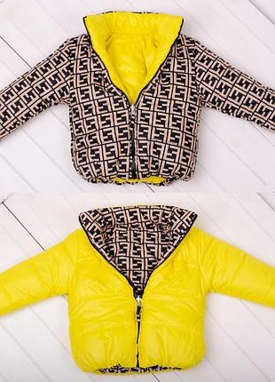 Двостороння куртка на дівчинку