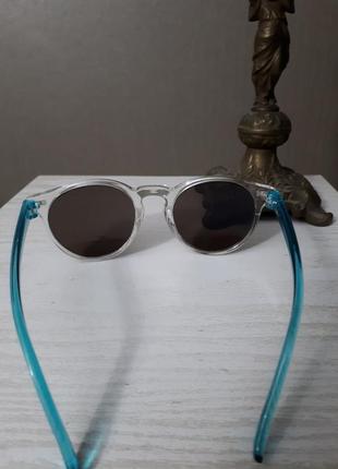 Очки солнцезащитные хамелионы с голубыми стеклами унисекс2 фото