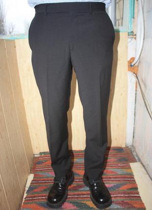 Стильні вінтажні чорні вовняні штани hugo boss2 фото