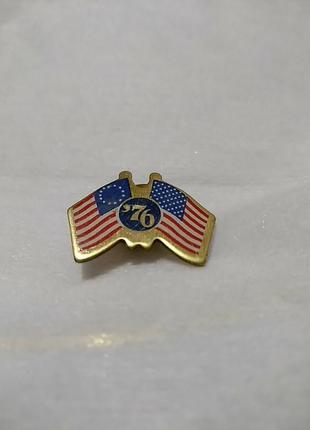 1976 брошка пін американський прапор 1.5х2.2.3