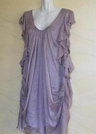 Нарядное шелковое платье atmosphere , шелк, шелковый сарафан , шелк 100%