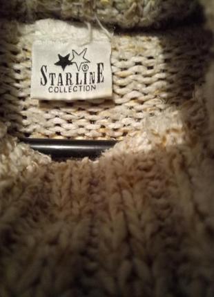 Starline collection. актуальный толстый свитер грубой вязки3 фото