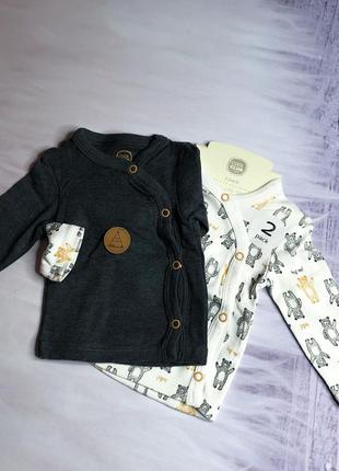 Сорочечки cool club з ведмедем сорочечка з ведмедиками біла кофточка на новонароджених