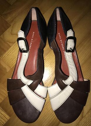 Marc by marc jacobs-кожаные полностью босоножки! р.-41