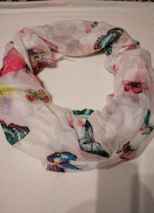 Воздушный шарф в бабочки codello italy