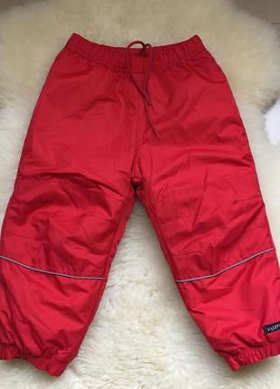 Лыжные тёплые непромокаемые штаны унисекс 98