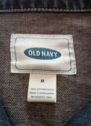 Жіноча джинсова куртка піджак old navy м/38 демісезонна курточка джинс демі осінь весна весняна3 фото