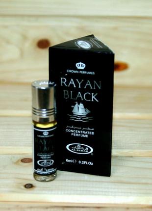 Масляные духи rayan black al rehab 6 ml1 фото