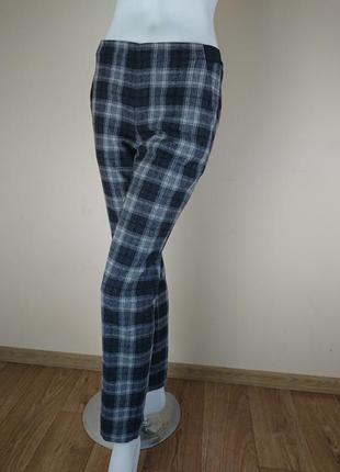 Стильные шерстяные брюки леггинсы в клетку uniqlo размер s-xs