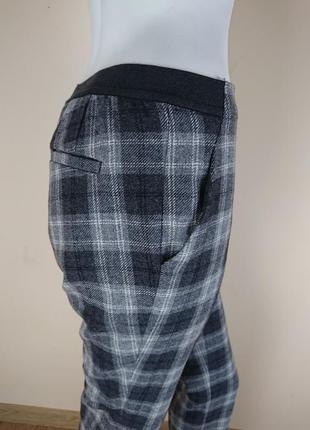 Стильные шерстяные брюки леггинсы в клетку uniqlo размер s-xs