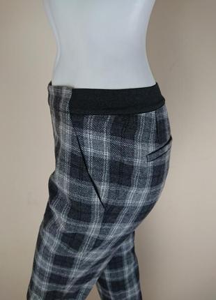 Стильные шерстяные брюки леггинсы в клетку uniqlo размер s-xs