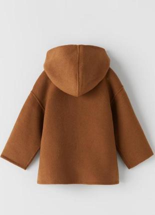 Вовняне пальто zara 2