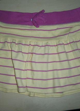 Яркая хлопковая летняя мини юбка 46р1 фото