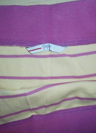 Яркая хлопковая летняя мини юбка 46р4 фото