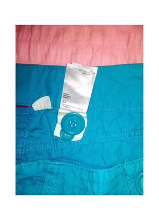 Бирюзовые шорты. h&m. карманы спереди и сзади.3 фото