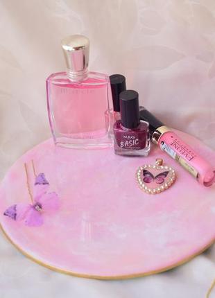 Подставка для духов и украшений, двухсторонняя розово/мятная, ручная работа