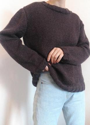 В'язаний светр шерстяной свитер кофта винтаж джемпер zara mango bershka cos2 фото
