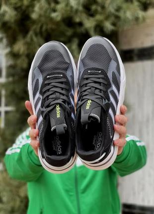 Чоловічому чорні кросівки для бігу і на кожен день adidas future flow🆕адідас🆕