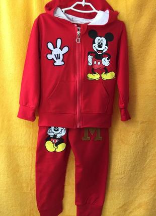 Костюм спортивний трійка. міккі маус розмір 2/92-98-104