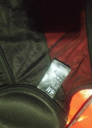 Шикарный чёрный корсет-бралет h&m с утягивающие еффектом.3 фото