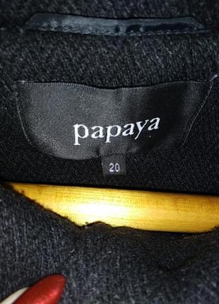 Пальто жіноче papaya 28% шерсть5 фото